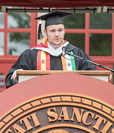 Photo of Christian Paris '16, Muhlenberg's 2016 Commencement Student Speaker