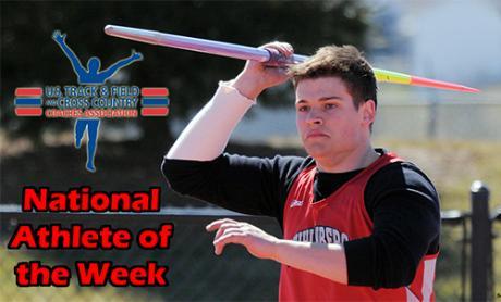 javelin thrower, NCAA Division III athlete of the week